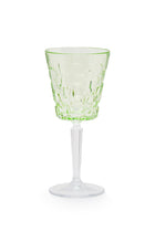 ELSA CRYSTAL Bohemia Glacielle Etna Goblet Footed Glass Green