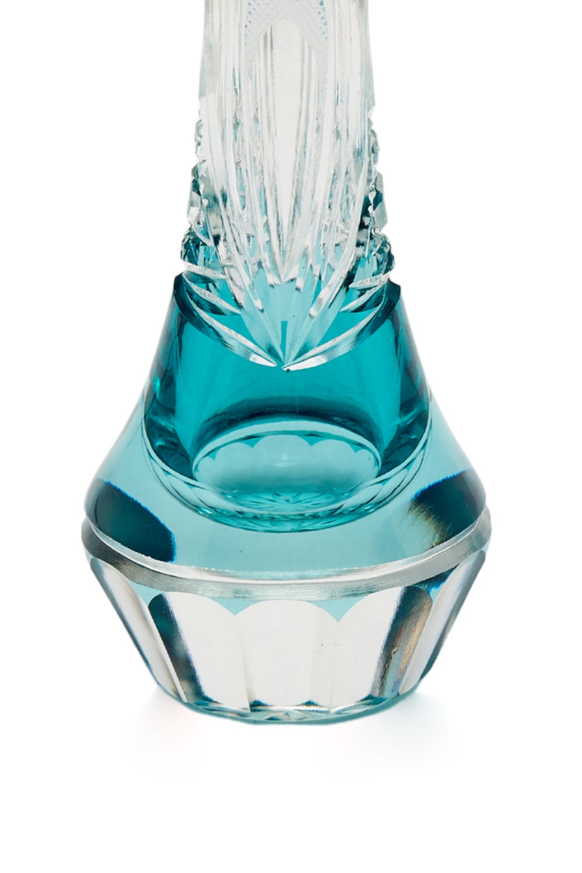 ELSA CRYSTAL Bohemia Lunaria Small Vase Azur