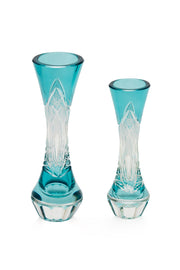 ELSA CRYSTAL Bohemia Lunaria Small Vase Azur
