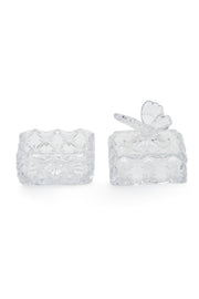 ELSA CRYSTAL Bohemia Aquarine Şekerlik Kelebek Beyaz
