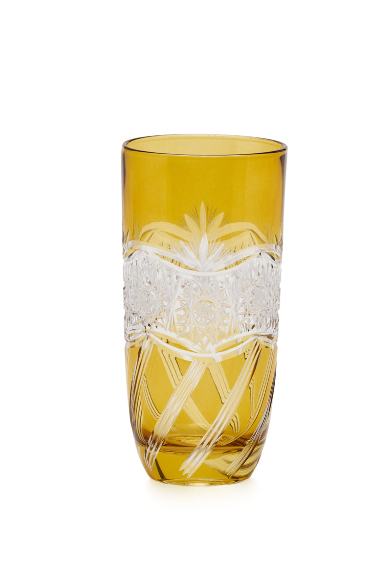 ELSA CRYSTAL Bohemia Aurora Orbit Meşrubat Bardağı Sarı