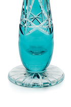 ELSA CRYSTAL Bohemia Lunaria Large Vase Azur