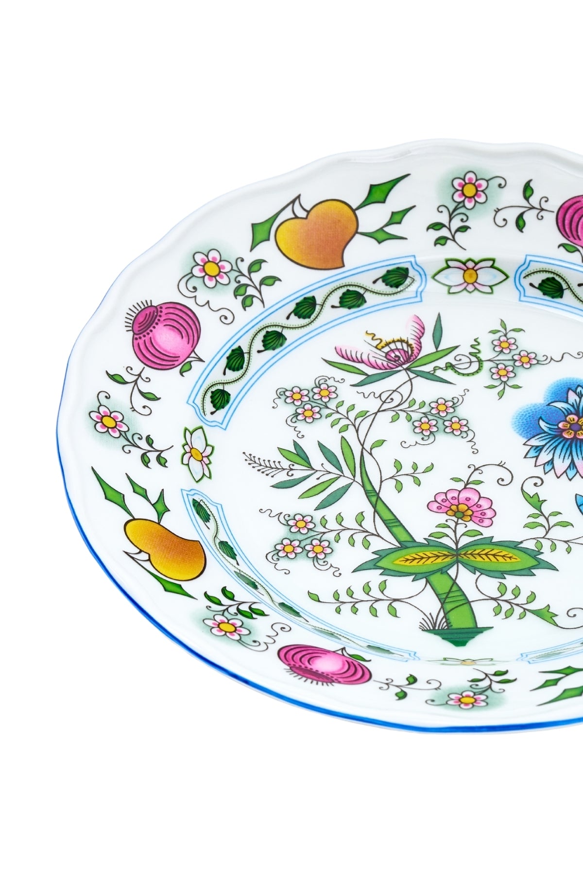 CESKY PORCELAN DUBİ 1860 Cibulak Tabak Renkli