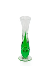 ELSA CRYSTAL Bohemia Lunaria Küçük Vazo Yeşil