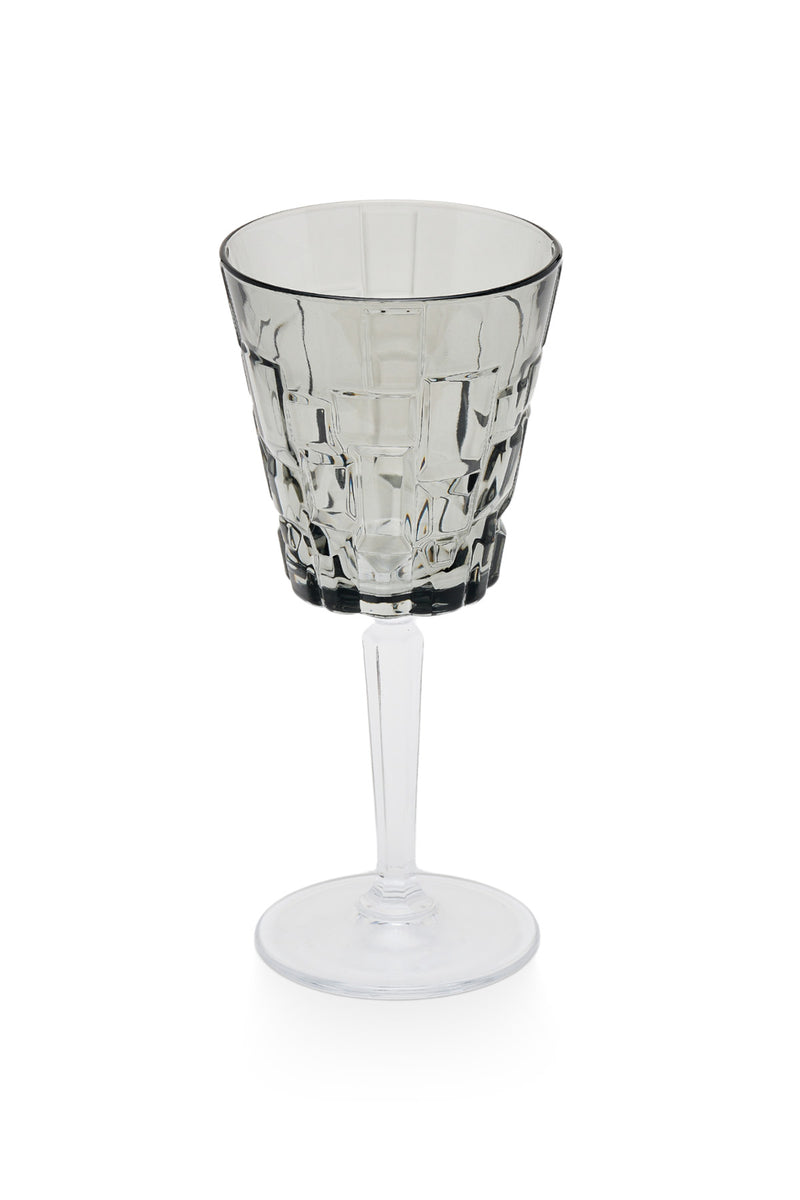 ELSA CRYSTAL Bohemia Glacielle Etna Goblet Ayaklı Bardak Gri