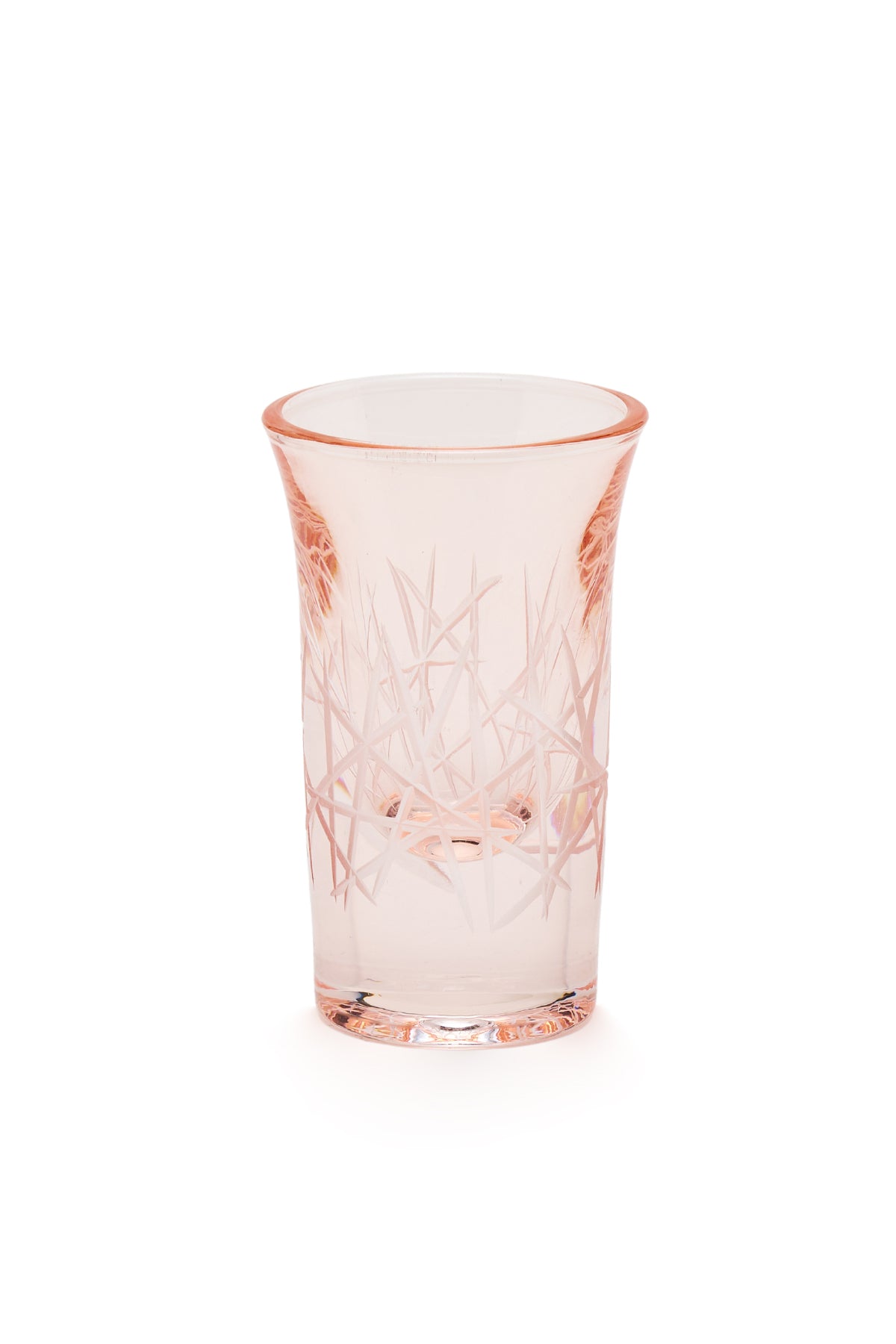 ELSA CRYSTAL Bohemia Alya Coffee Side Glass Pink