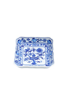 CESKY PORCELAN DUBİ 1860 Cibulak Kare Tabak Mavi