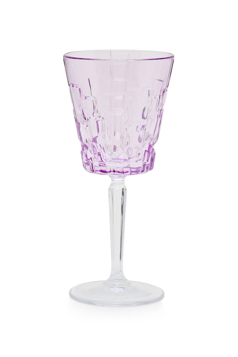 ELSA CRYSTAL Bohemia Glacielle Etna Goblet Ayaklı Bardak Mor