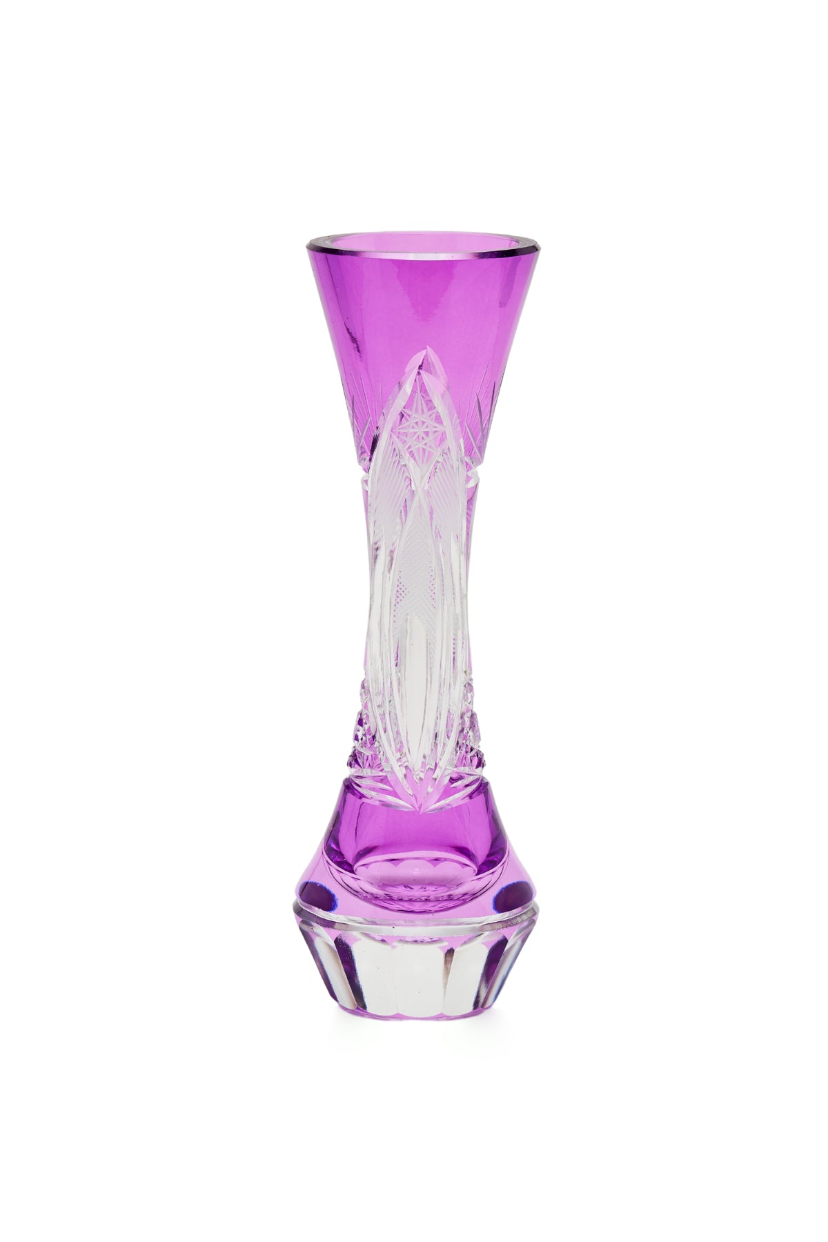 ELSA CRYSTAL Bohemia Lunaria Büyük Vazo Eflatun