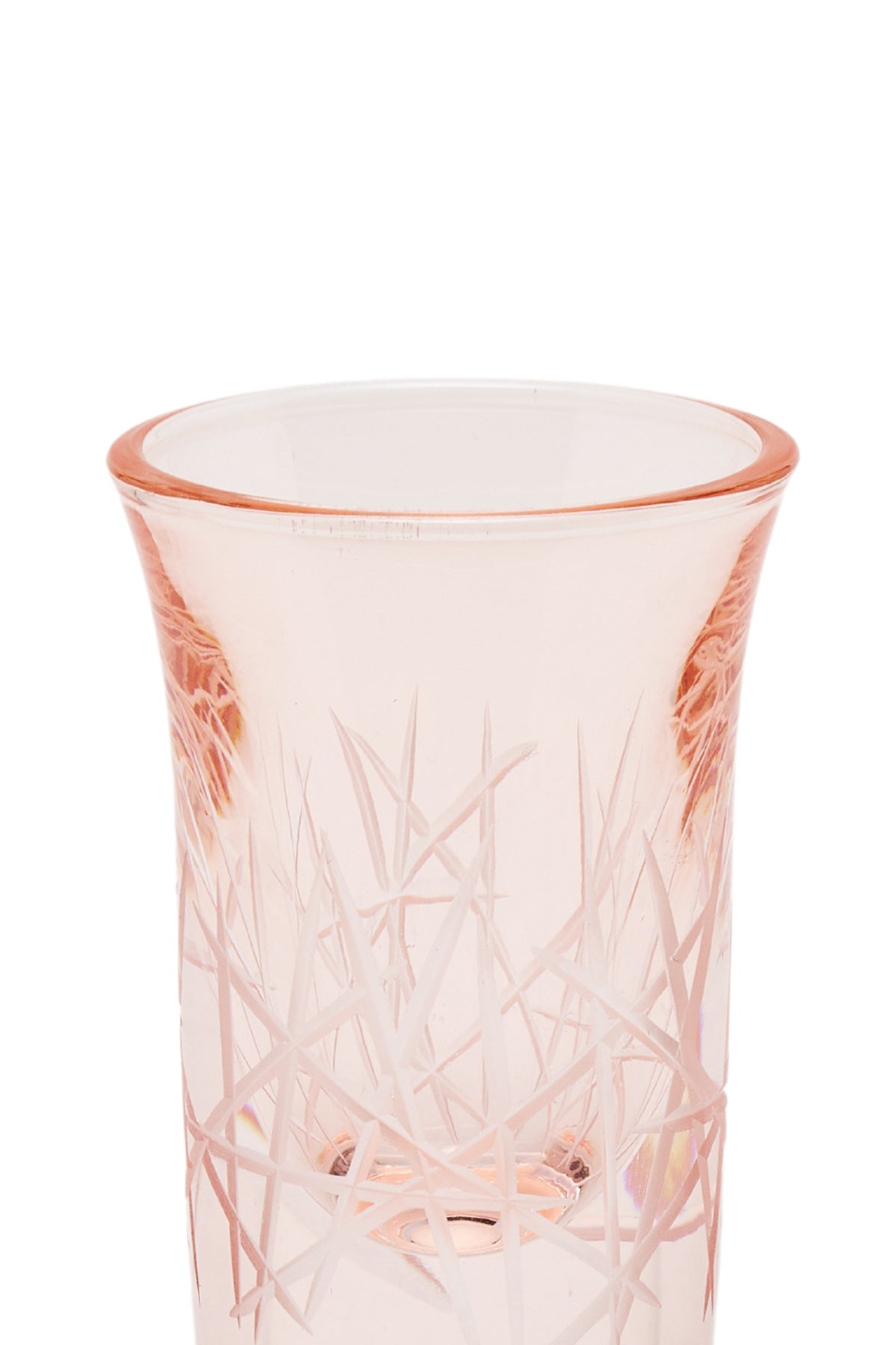 ELSA CRYSTAL Bohemia Alya Coffee Side Glass Pink