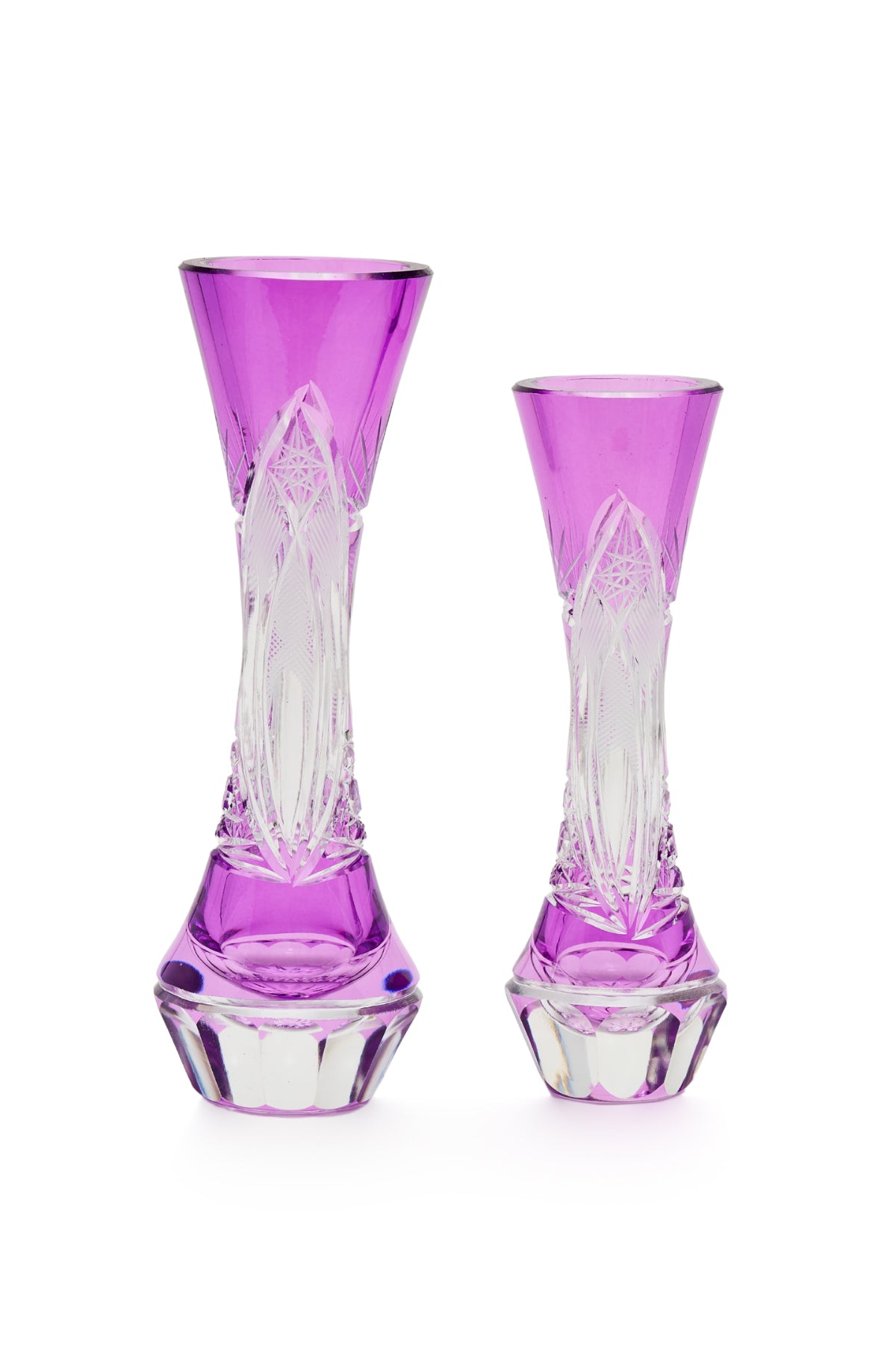 ELSA CRYSTAL Bohemia Lunaria Büyük Vazo Eflatun