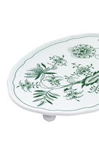 CESKY PORCELAN DUBİ 1860 Cibulak 3 Ayaklı Sunum Tabağı Yeşil