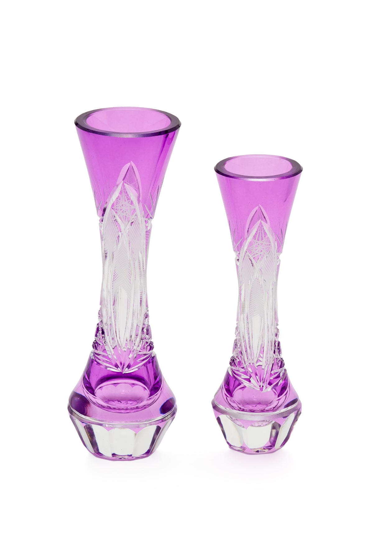 ELSA CRYSTAL Bohemia Lunaria Büyük Vazo Eflatun