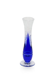 ELSA CRYSTAL Bohemia Lunaria Küçük Vazo Mavi