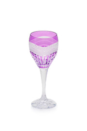 ELSA CRYSTAL Bohemia Elysium Melisa Ayaklı Bardak Mor