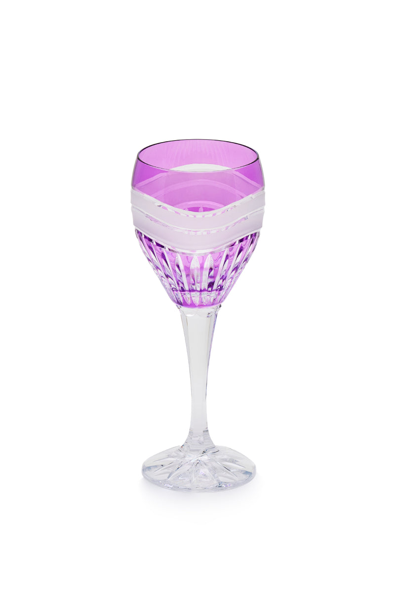 ELSA CRYSTAL Bohemia Elysium Melisa Ayaklı Bardak Mor