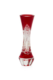 ELSA CRYSTAL Bohemia Lunaria Küçük Vazo Kırmızı