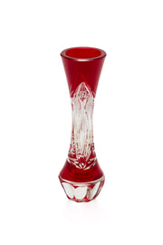 ELSA CRYSTAL Bohemia Lunaria Küçük Vazo Kırmızı
