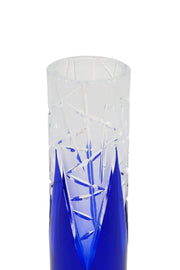 ELSA CRYSTAL Bohemia Lunaria Küçük Vazo Mavi