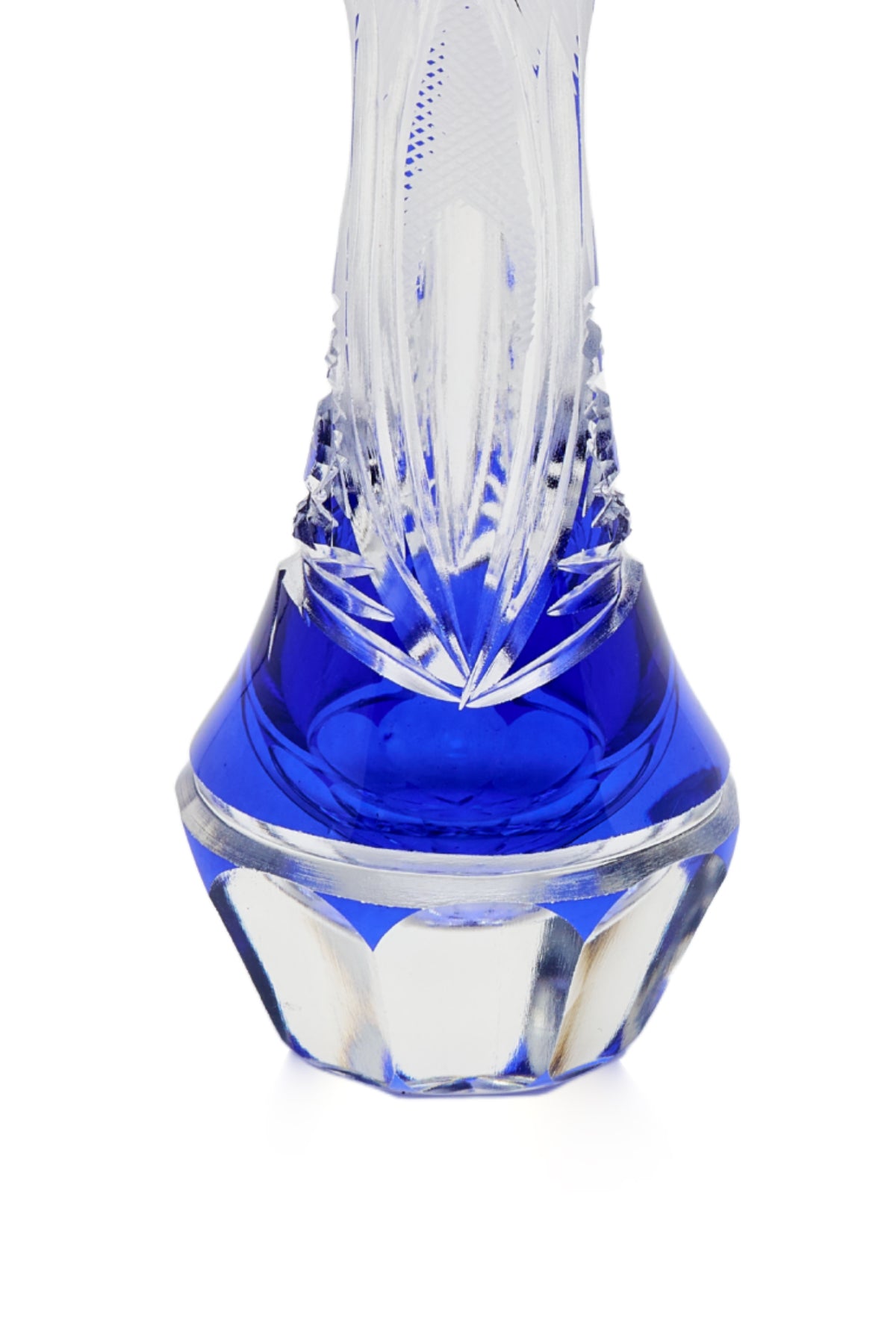 ELSA CRYSTAL Bohemia Lunaria Küçük Vazo Mavi