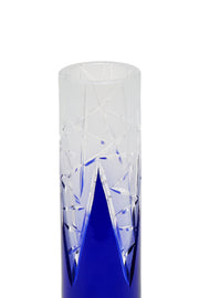 ELSA CRYSTAL Bohemia Lunaria Küçük Vazo Mavi