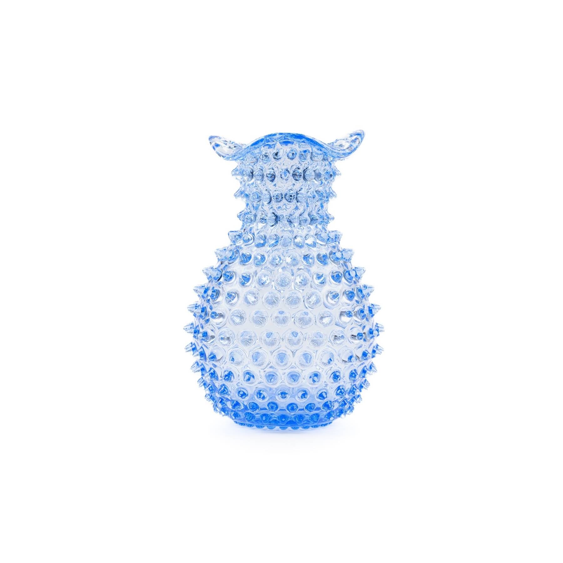 Elsa Crystal Bubble Hobnail Blonde, Vazo, Light Blue, 20,5 cm