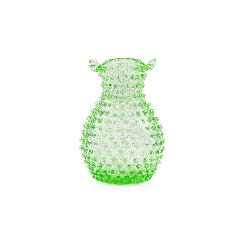 Elsa Crystal Bubble Hobnail Blonde, Vazo, Light Green, 20,5 cm