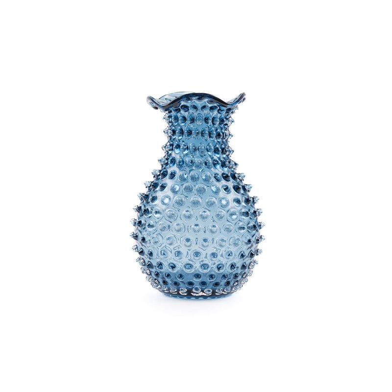 Elsa Crystal Bubble Hobnail Blonde, Vazo, Blue Smoke, 20,5 cm