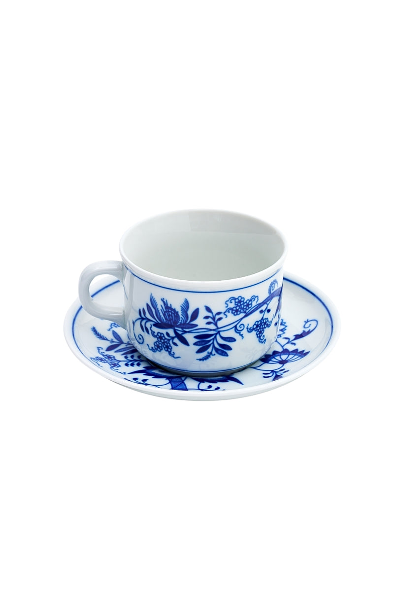 CESKY PORCELAN DUBİ 1860 Cibulak Fincan ve Fincan Tabağı Mavi