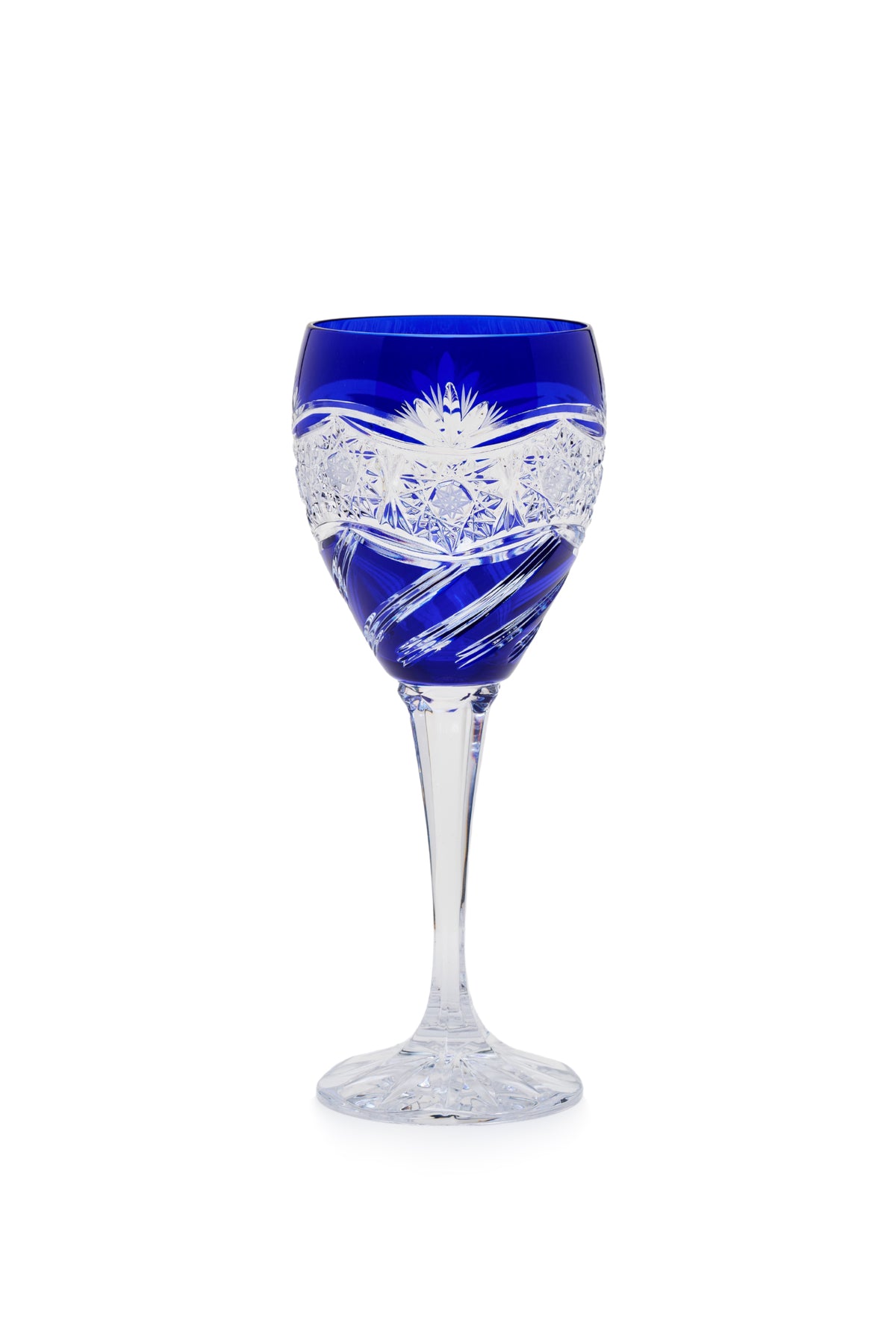 ELSA CRYSTAL Bohemia Elysium Melisa Ayaklı Bardak Mavi