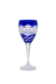 ELSA CRYSTAL Bohemia Elysium Melisa Ayaklı Bardak Mavi