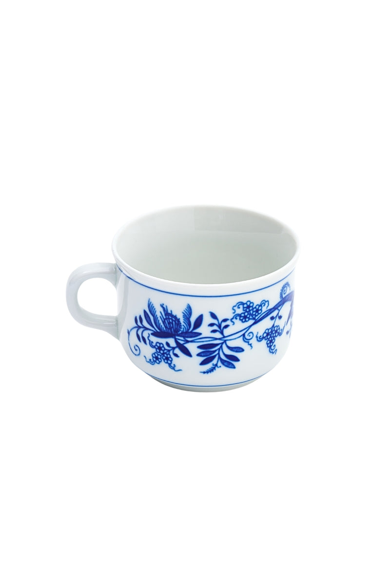 CESKY PORCELAN DUBİ 1860 Cibulak Fincan ve Fincan Tabağı Mavi