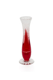 ELSA CRYSTAL Bohemia Lunaria Küçük Vazo Kırmızı