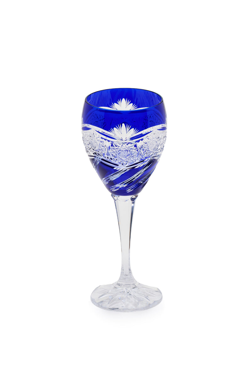 ELSA CRYSTAL Bohemia Elysium Melisa Ayaklı Bardak Mavi