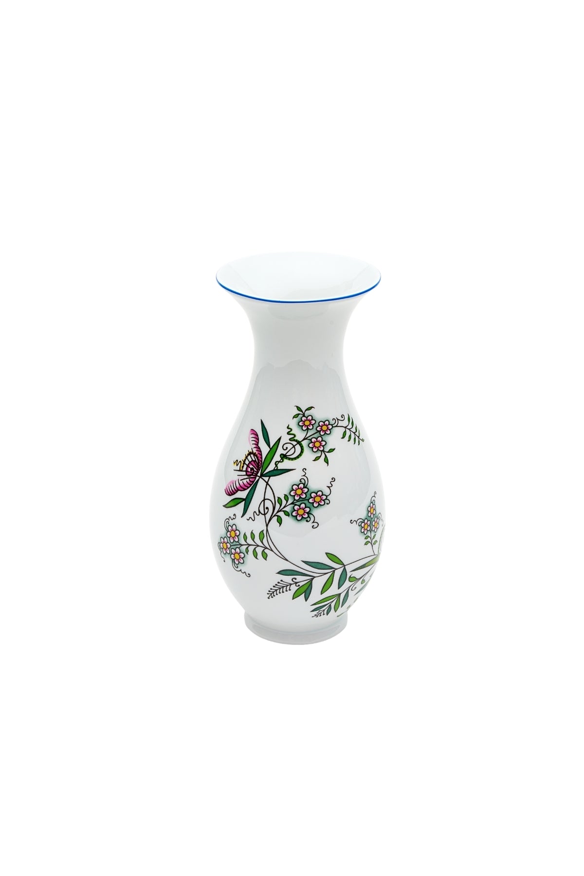 CESKY PORCELAN DUBI 1860 Cibulak Vase Colored