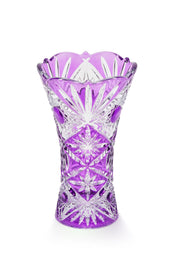 ELSA CRYSTAL Bohemia Maravelle Açık Ağız Büyük Vazo Mor