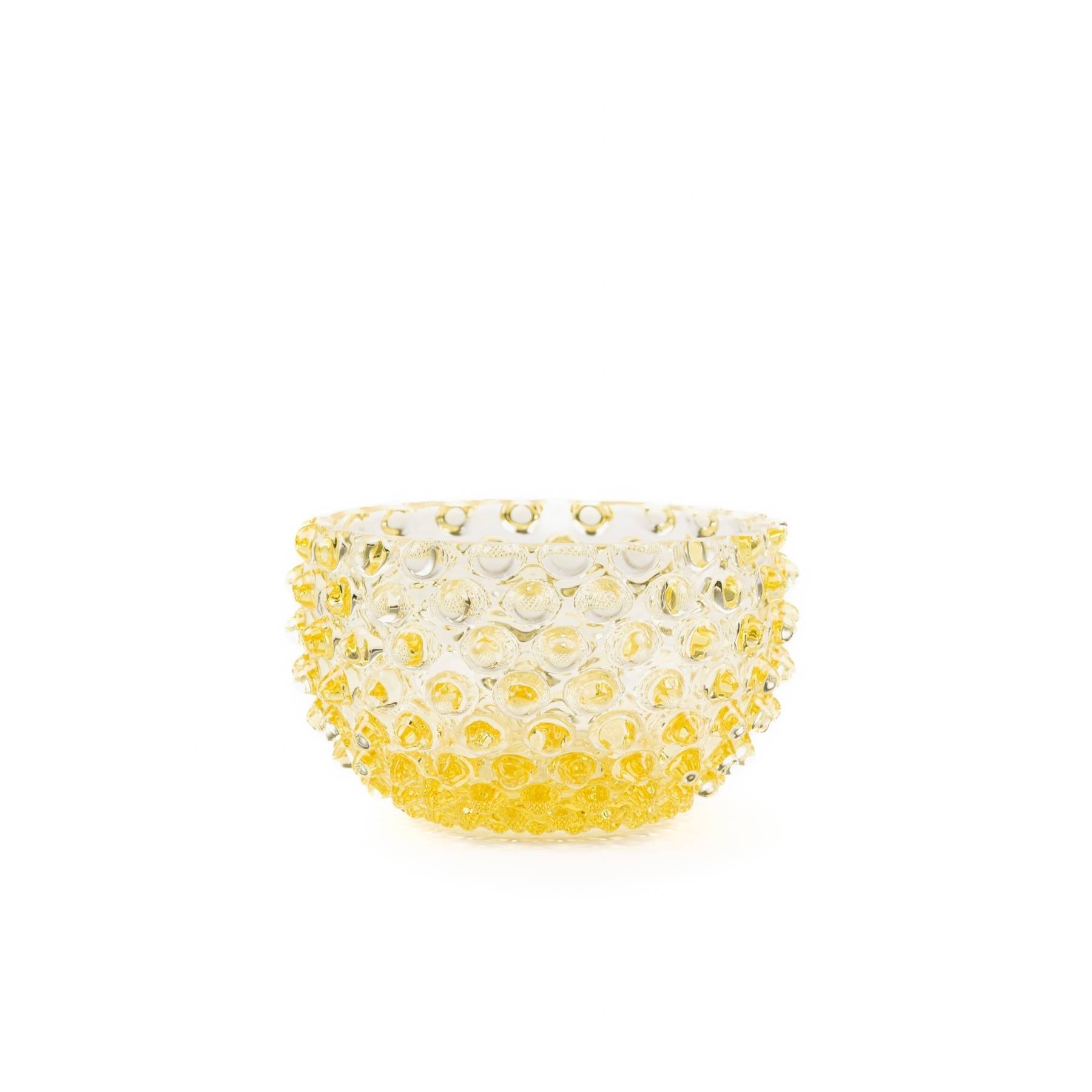 Elsa Crystal Bubble Hobnail Tapas, Kase, Citron, 11,5 cm