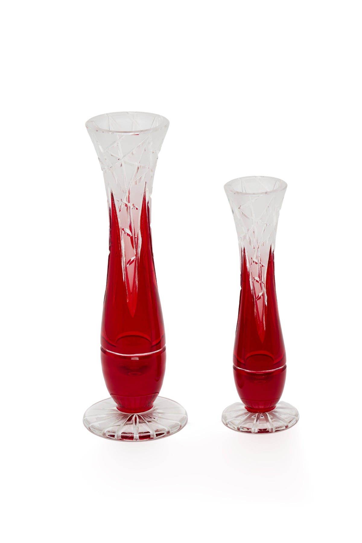 ELSA CRYSTAL Bohemia Lunaria Küçük Vazo Kırmızı