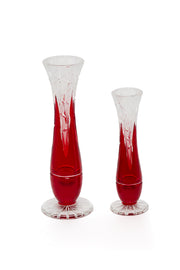 ELSA CRYSTAL Bohemia Lunaria Küçük Vazo Kırmızı