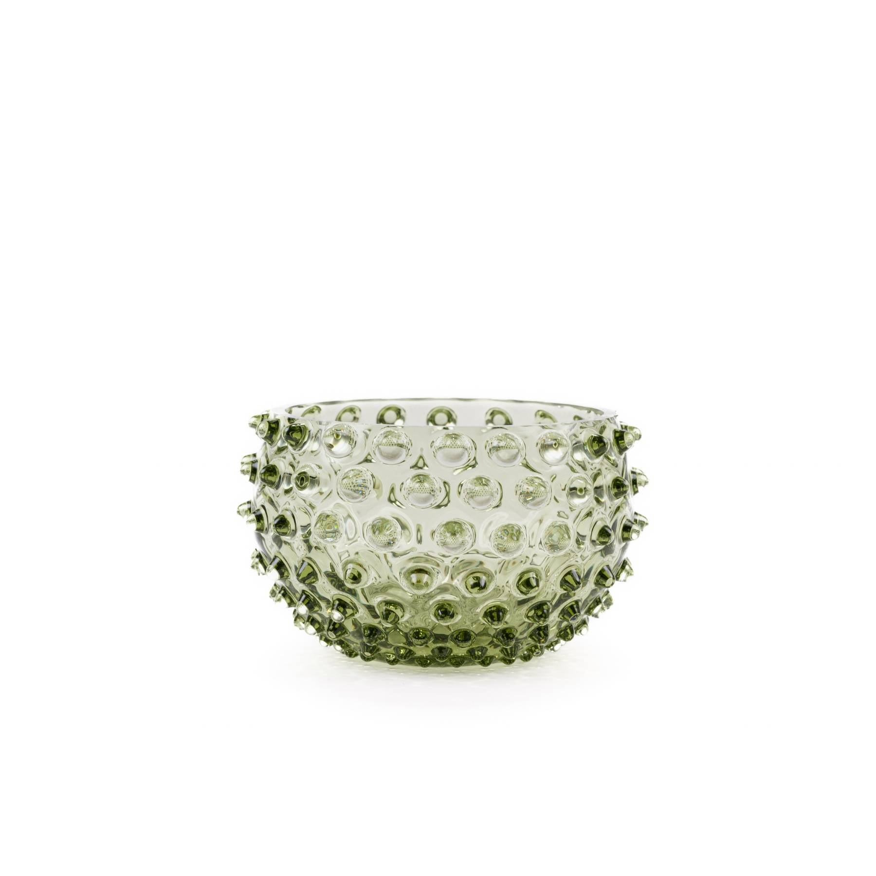 Elsa Crystal Bubble Hobnail Tapas, Kase, Olivegreen, 11,5 cm