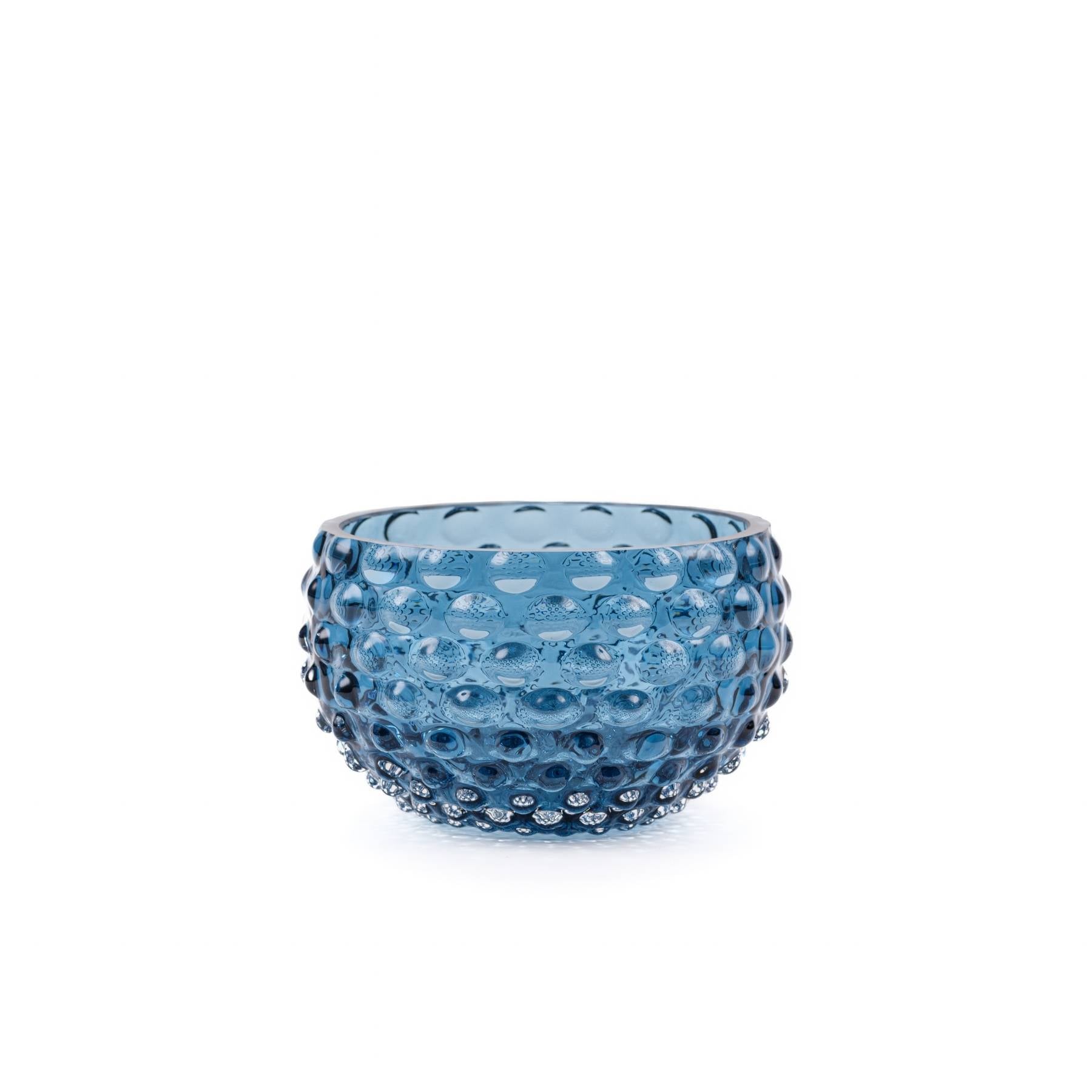 Elsa Crystal Bubble Hobnail Tapas, Kase, Blue Smoke, 11,5 cm