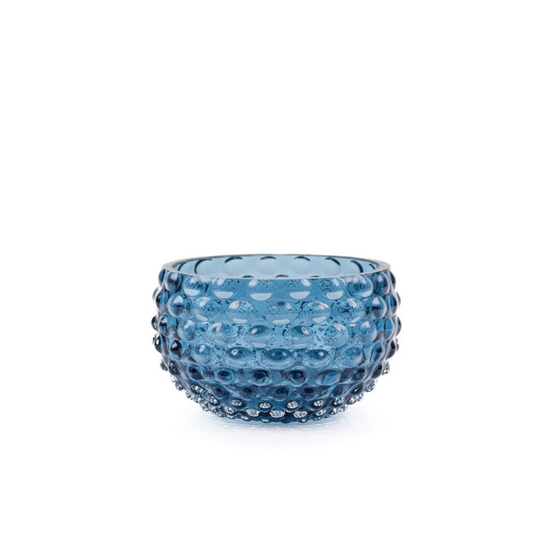 Elsa Crystal Bubble Hobnail Tapas, Kase, Blue Smoke, 11,5 cm