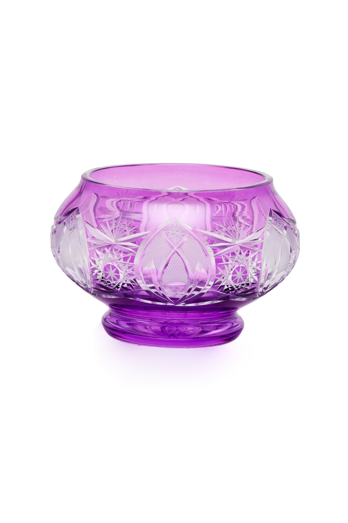 ELSA CRYSTAL Bohemia Lunaria Küçük Tabak Eflatun