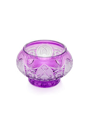 ELSA CRYSTAL Bohemia Lunaria Küçük Tabak Eflatun