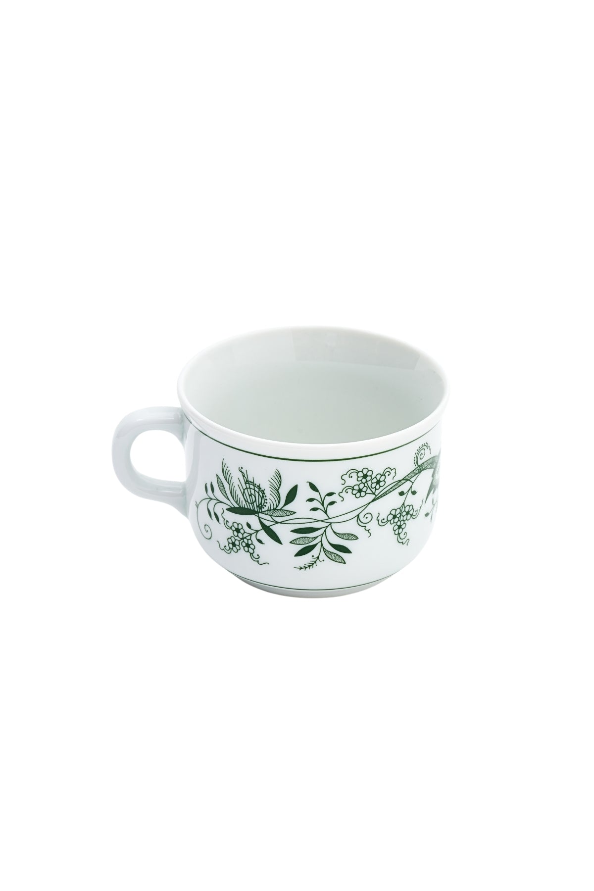 CESKY PORCELAN DUBİ 1860 Cibulak Fincan ve Fincan Tabağı Yeşil