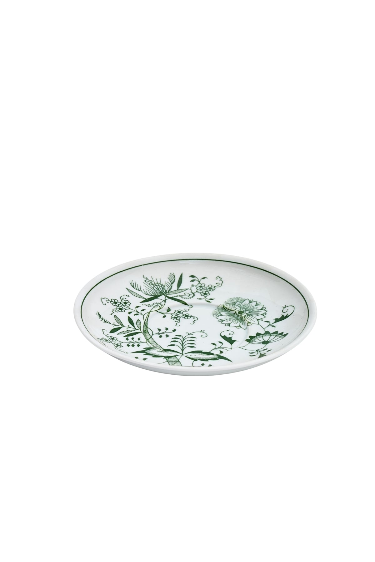CESKY PORCELAN DUBİ 1860 Cibulak Fincan ve Fincan Tabağı Yeşil