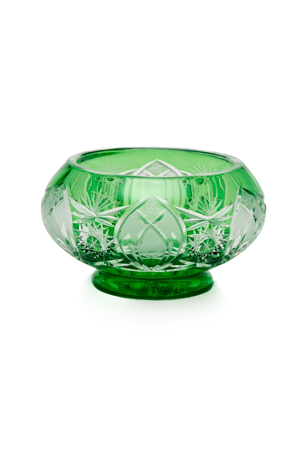 ELSA CRYSTAL Bohemia Lunaria Küçük Tabak Yeşil