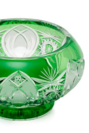 ELSA CRYSTAL Bohemia Lunaria Küçük Tabak Yeşil