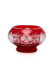 ELSA CRYSTAL Bohemia Lunaria Small Plate Red