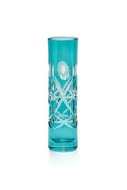 ELSA CRYSTAL Bohemia Lunaria Small Vase Azur
